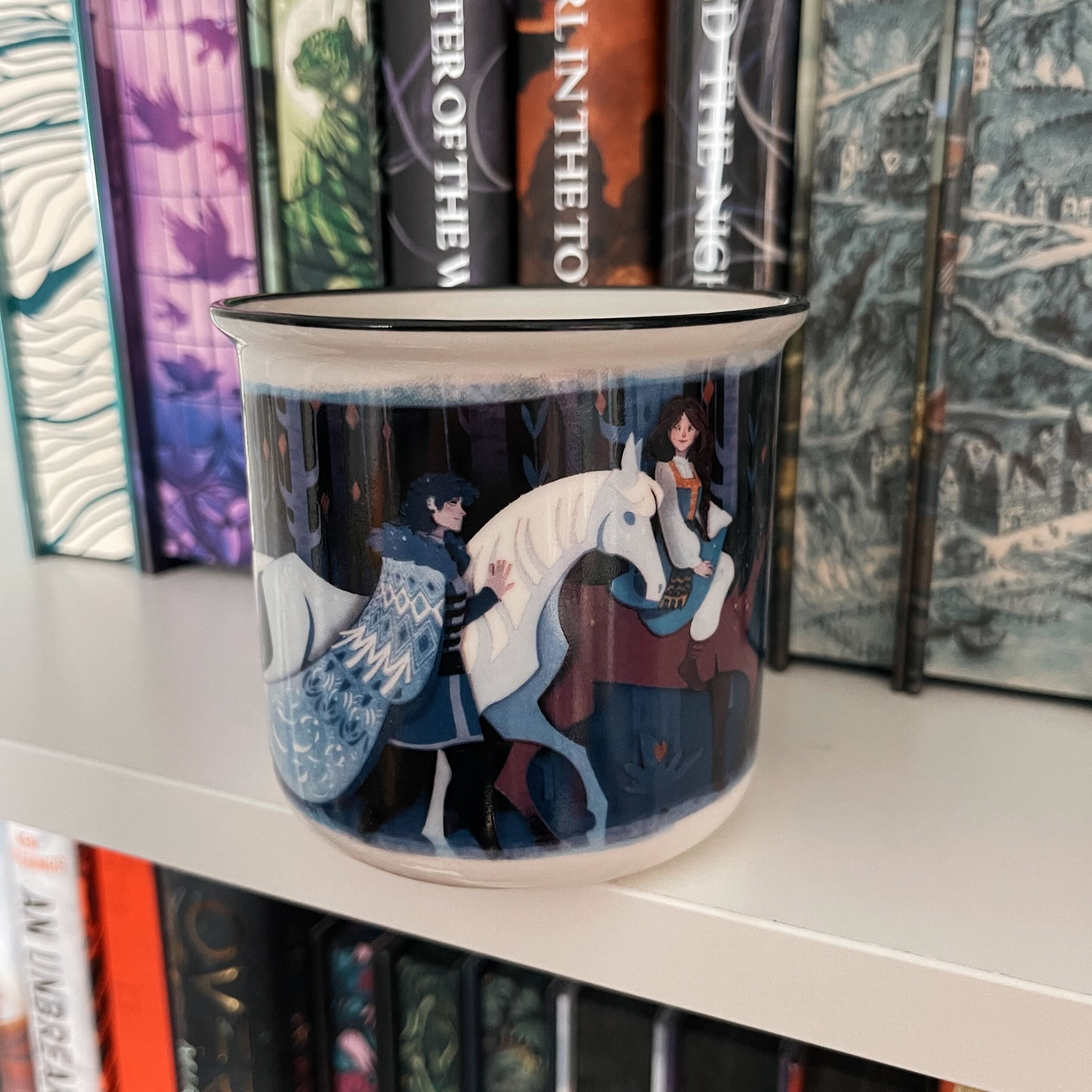 ミュシャ 四季 冬 Circle Fine Art Corporation The Road Through Midnight' Winternight Ceramic Mug – Illumicrate