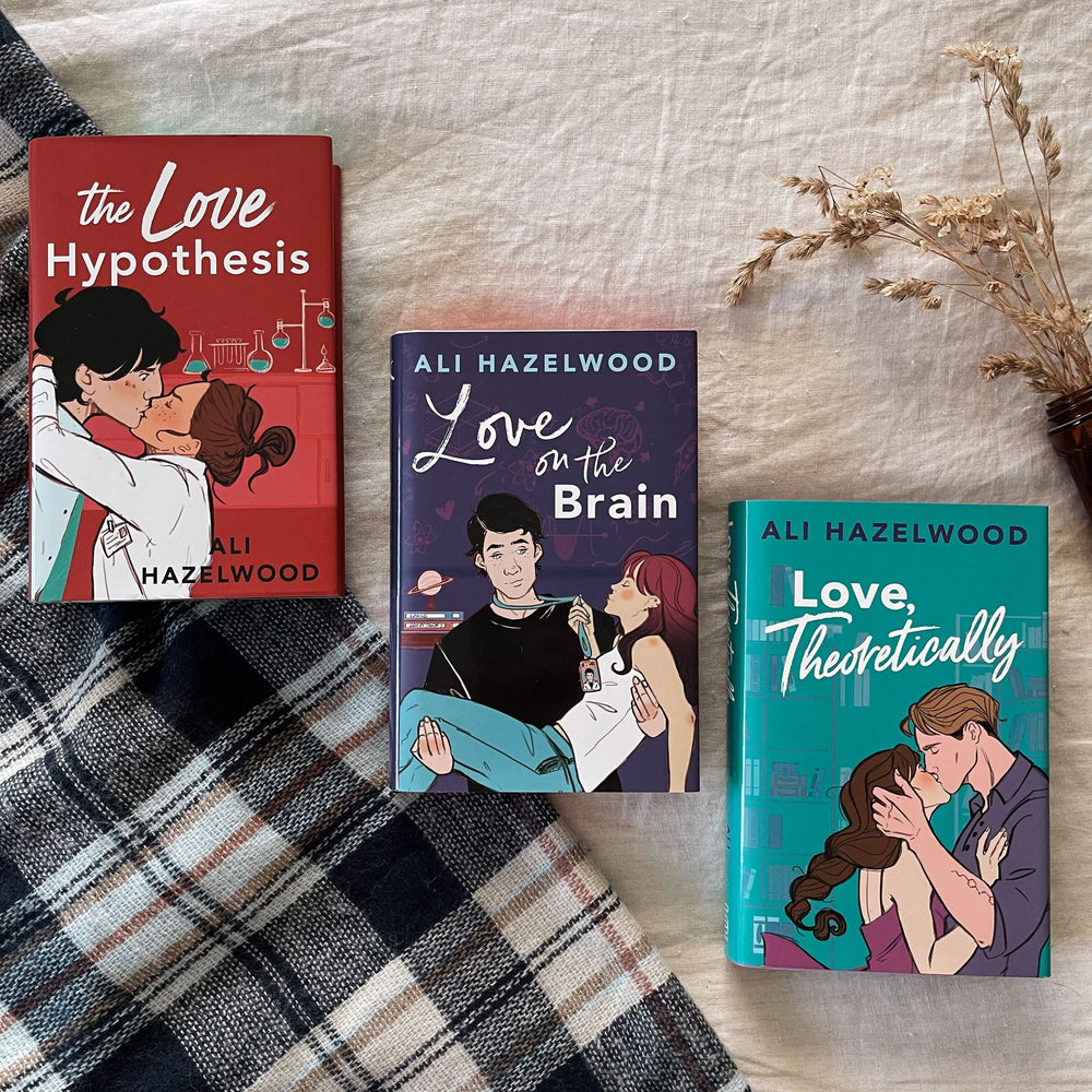 The Love Hypothesis, Love on the Brain and Love, Theoretically by Ali Hazelwood + alternative dust jackets (Afterlight Exclusive)