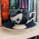 Goddess of Night Ceramic Teacup and Saucer