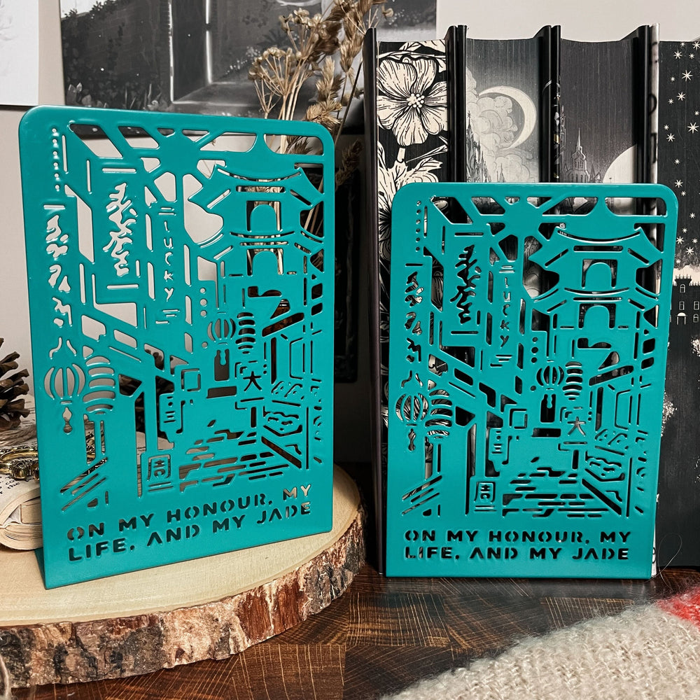 Green Bone Saga Metal Bookends