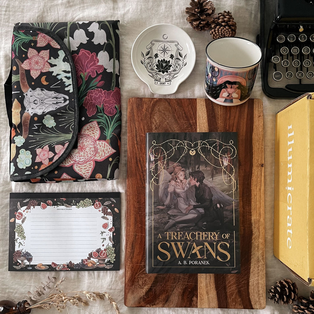 A Treachery of Swans by A.B. Poranek full box (Illumicrate 'Darkly Decadent' Exclusive)