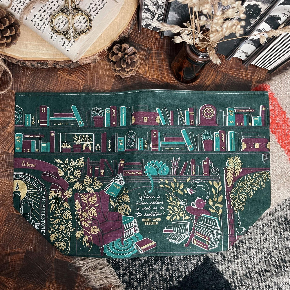 'Books are my Weakness' Fabric Book Organiser