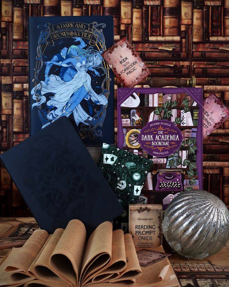 A Dark and Drowning Tide by Allison Saft Full Box (Illumicrate 'Darker Academia' exclusive)