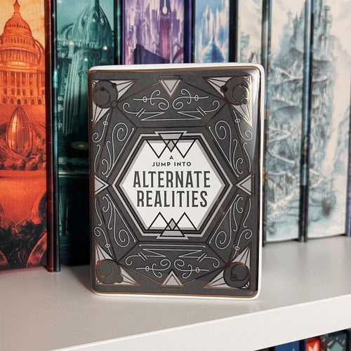 A Jump Into Alternate Realities Gray Ceramic Book Pot image
